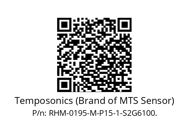   Temposonics (Brand of MTS Sensor) RHM-0195-M-P15-1-S2G6100.