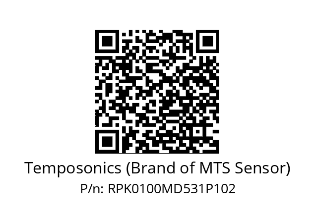   Temposonics (Brand of MTS Sensor) RPK0100MD531P102