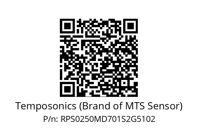   Temposonics (Brand of MTS Sensor) RPS0250MD701S2G5102