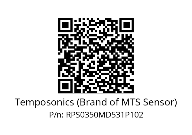   Temposonics (Brand of MTS Sensor) RPS0350MD531P102