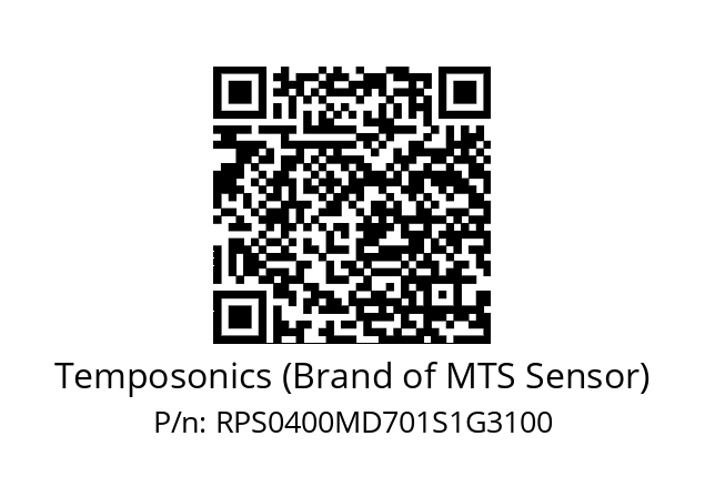   Temposonics (Brand of MTS Sensor) RPS0400MD701S1G3100