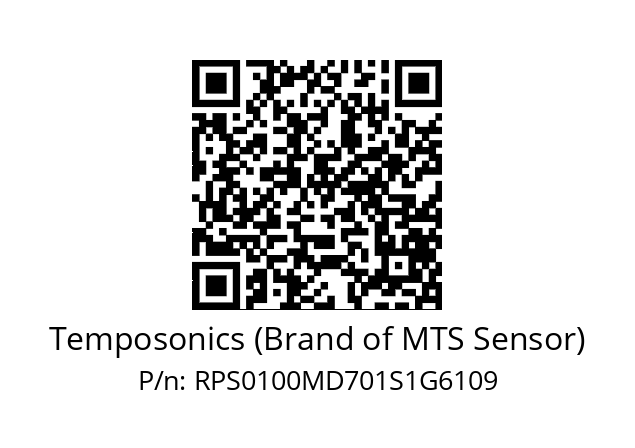   Temposonics (Brand of MTS Sensor) RPS0100MD701S1G6109