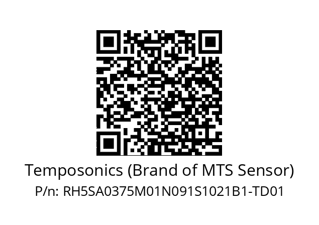   Temposonics (Brand of MTS Sensor) RH5SA0375M01N091S1021B1-TD01