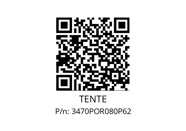   TENTE 3470POR080P62