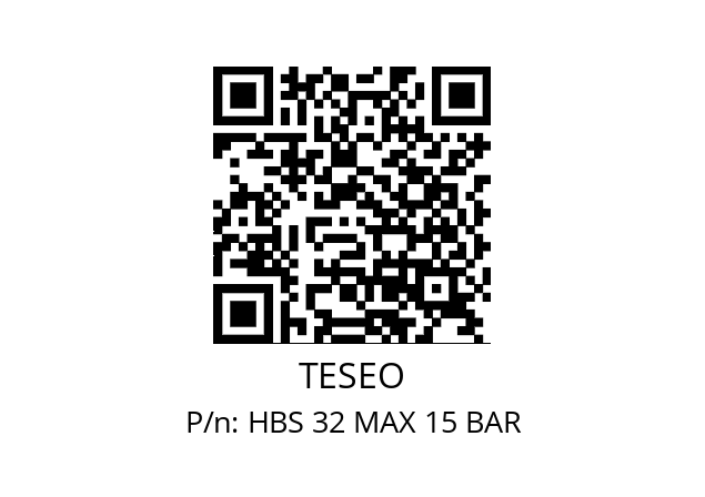   TESEO HBS 32 MAX 15 BAR