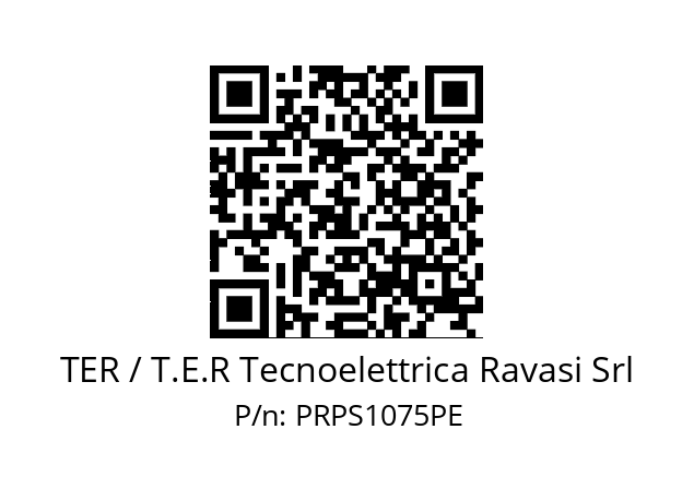   TER / T.E.R Tecnoelettrica Ravasi Srl PRPS1075PE