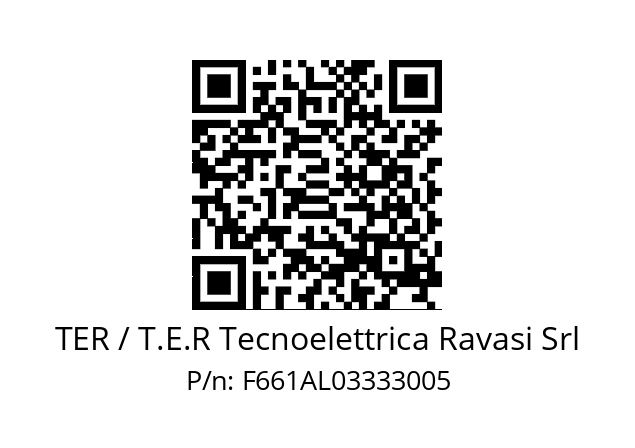   TER / T.E.R Tecnoelettrica Ravasi Srl F661AL03333005