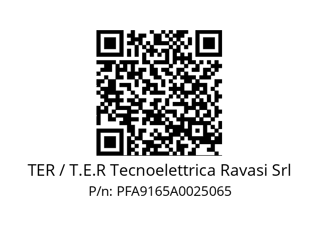   TER / T.E.R Tecnoelettrica Ravasi Srl PFA9165A0025065