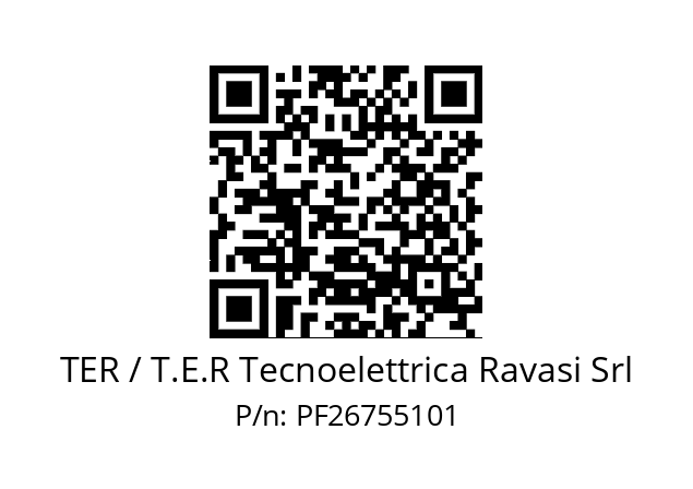   TER / T.E.R Tecnoelettrica Ravasi Srl PF26755101