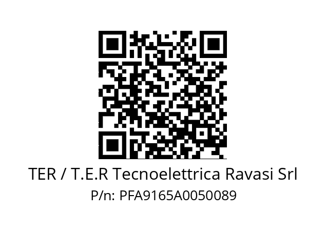   TER / T.E.R Tecnoelettrica Ravasi Srl PFA9165A0050089