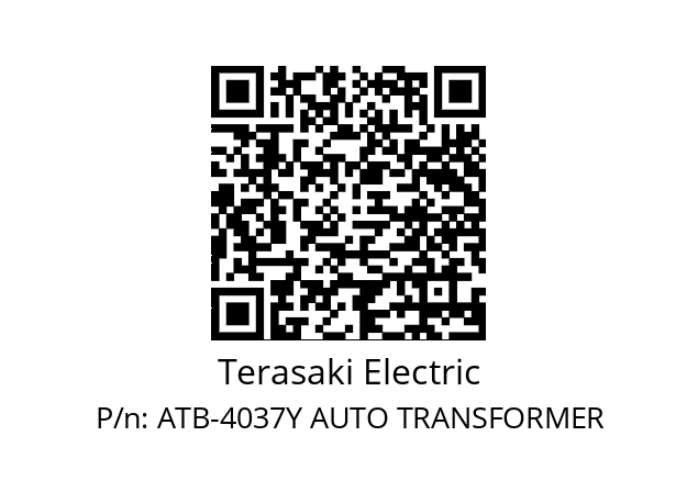   Terasaki Electric ATB-4037Y AUTO TRANSFORMER