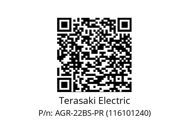   Terasaki Electric AGR-22BS-PR (116101240)