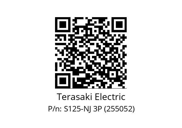   Terasaki Electric S125-NJ 3P (255052)