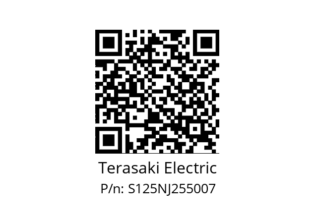   Terasaki Electric S125NJ255007