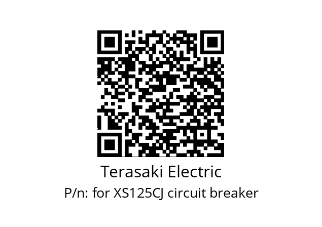   Terasaki Electric for XS125CJ circuit breaker