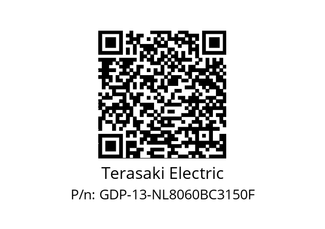   Terasaki Electric GDP-13-NL8060BC3150F