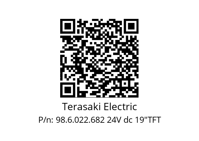   Terasaki Electric 98.6.022.682 24V dc 19"TFT