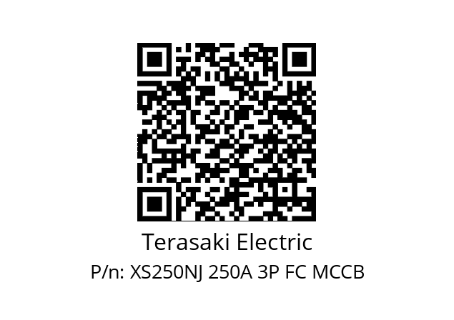   Terasaki Electric XS250NJ 250A 3P FC MCCB