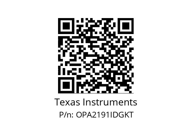   Texas Instruments OPA2191IDGKT