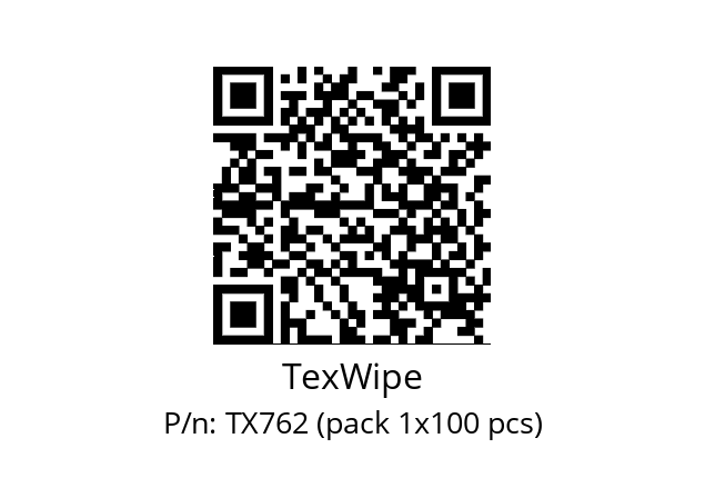   TexWipe TX762 (pack 1x100 pcs)