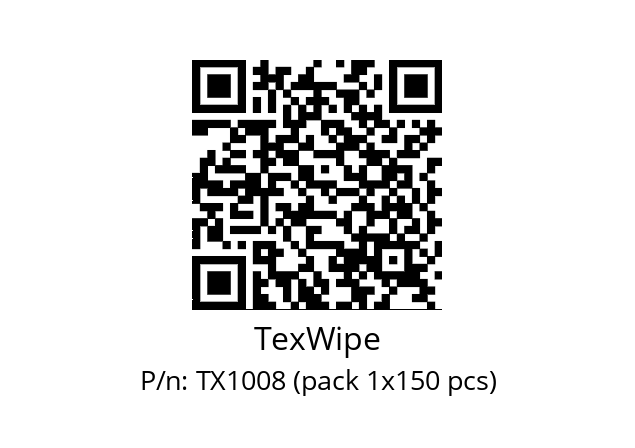   TexWipe TX1008 (pack 1x150 pcs)