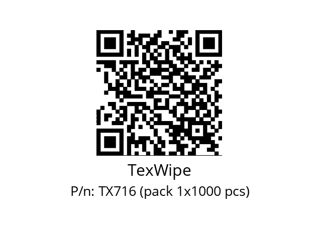   TexWipe TX716 (pack 1x1000 pcs)