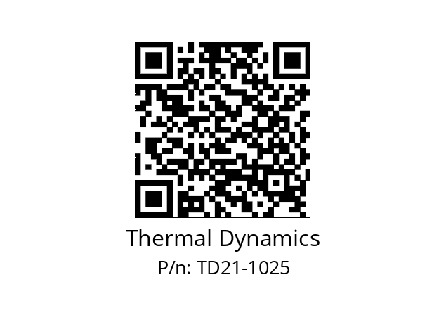   Thermal Dynamics TD21-1025