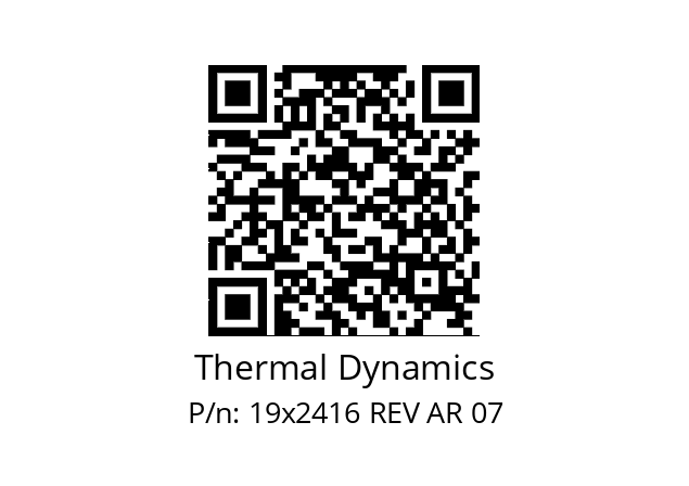   Thermal Dynamics 19x2416 REV AR 07