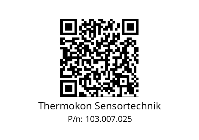   Thermokon Sensortechnik 103.007.025