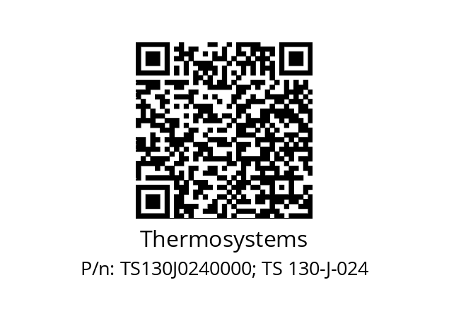   Thermosystems TS130J0240000; TS 130-J-024