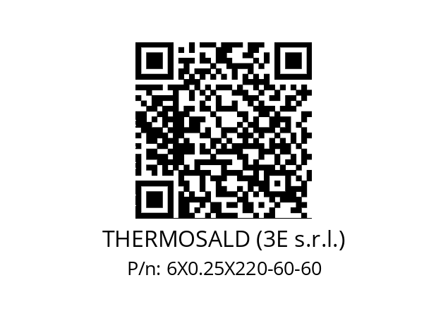   THERMOSALD (3E s.r.l.) 6X0.25X220-60-60