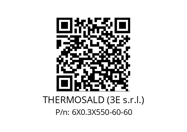   THERMOSALD (3E s.r.l.) 6X0.3X550-60-60