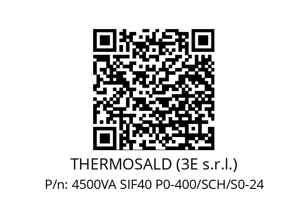   THERMOSALD (3E s.r.l.) 4500VA SIF40 P0-400/SCH/S0-24