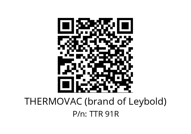   THERMOVAC (brand of Leybold) TTR 91R