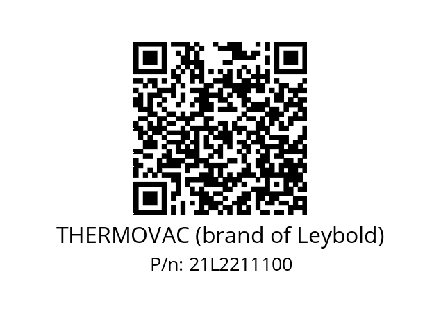  TTR96RNS THERMOVAC (brand of Leybold) 21L2211100