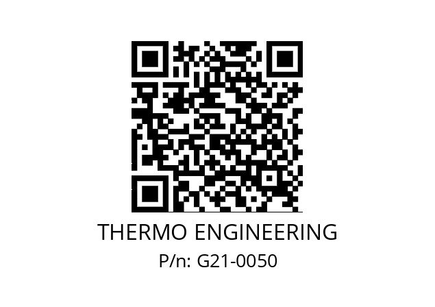   THERMO ENGINEERING G21-0050