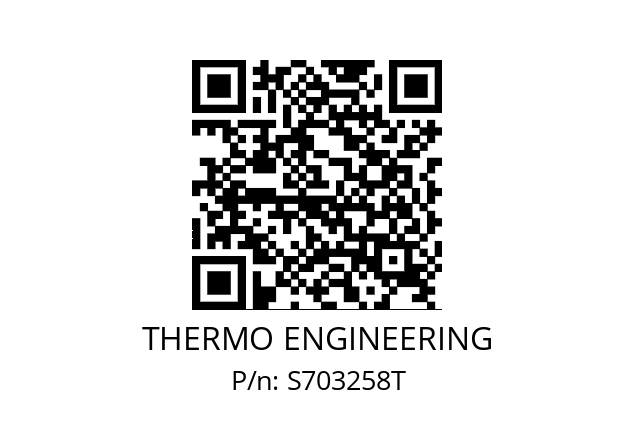   THERMO ENGINEERING S703258T