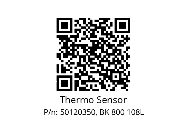   Thermo Sensor 50120350, BK 800 108L