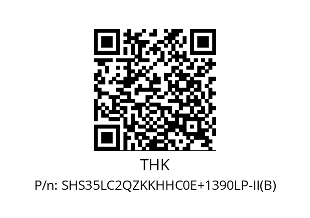   THK SHS35LC2QZKKHHC0E+1390LP-II(B)