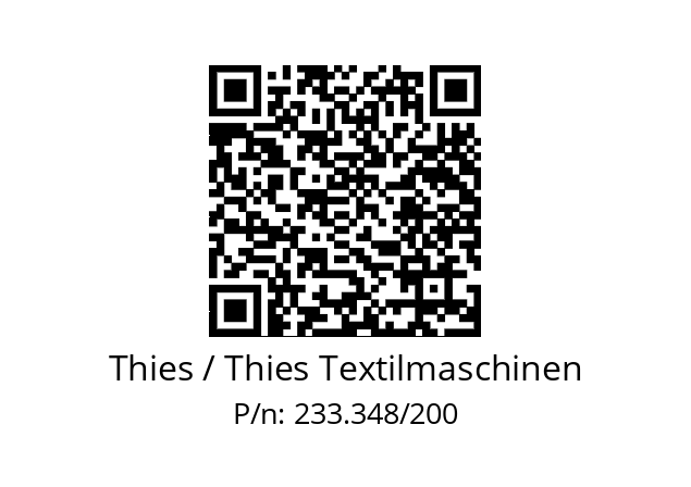   Thies / Thies Textilmaschinen 233.348/200