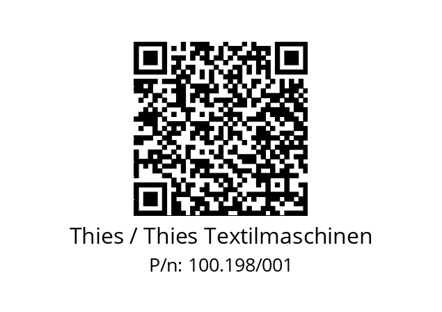   Thies / Thies Textilmaschinen 100.198/001