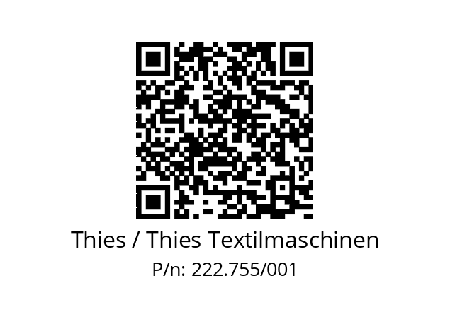   Thies / Thies Textilmaschinen 222.755/001