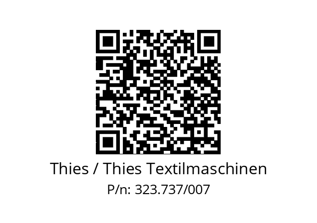   Thies / Thies Textilmaschinen 323.737/007