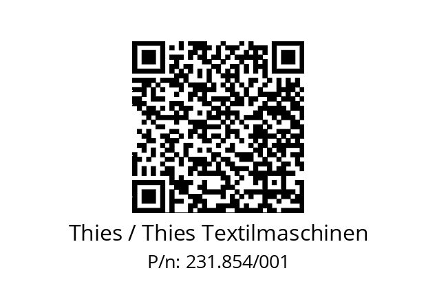   Thies / Thies Textilmaschinen 231.854/001