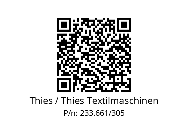   Thies / Thies Textilmaschinen 233.661/305