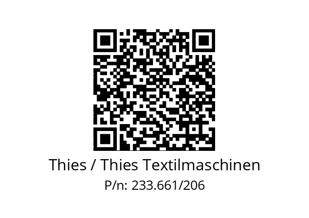   Thies / Thies Textilmaschinen 233.661/206