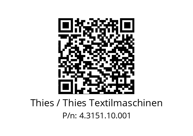   Thies / Thies Textilmaschinen 4.3151.10.001