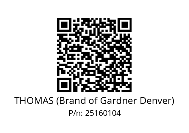   THOMAS (Brand of Gardner Denver) 25160104