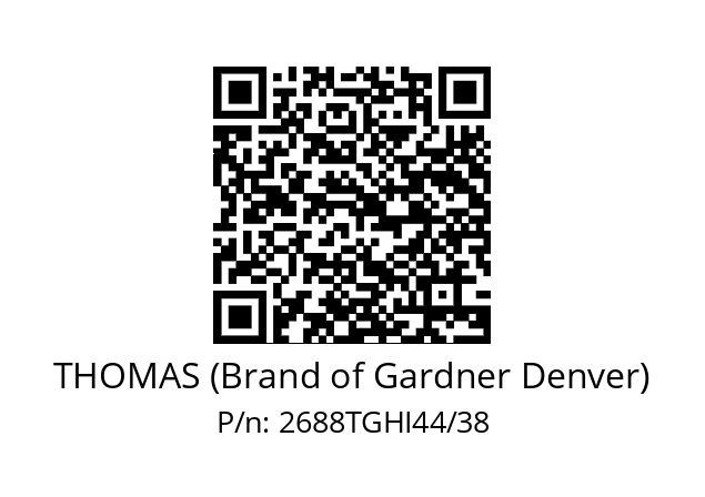   THOMAS (Brand of Gardner Denver) 2688TGHI44/38