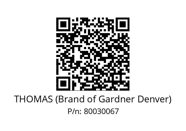   THOMAS (Brand of Gardner Denver) 80030067